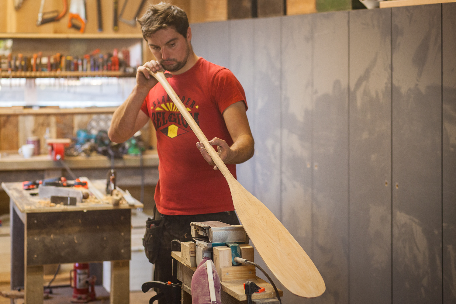 Canoe paddle workshop