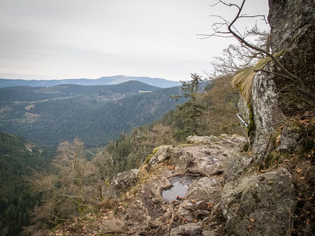 hiking in the Vosges Mountains the Sentier des Roches hiking in the Vosges Mountains