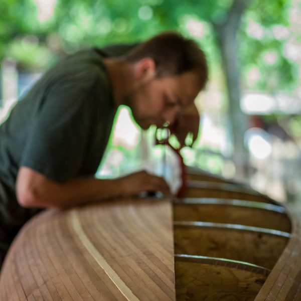 individual canoe building workshop