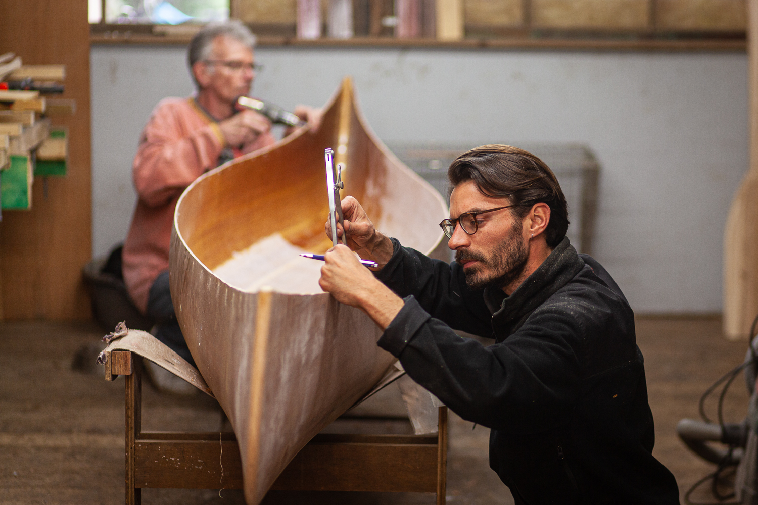 Workshop canoe building – Wood strip