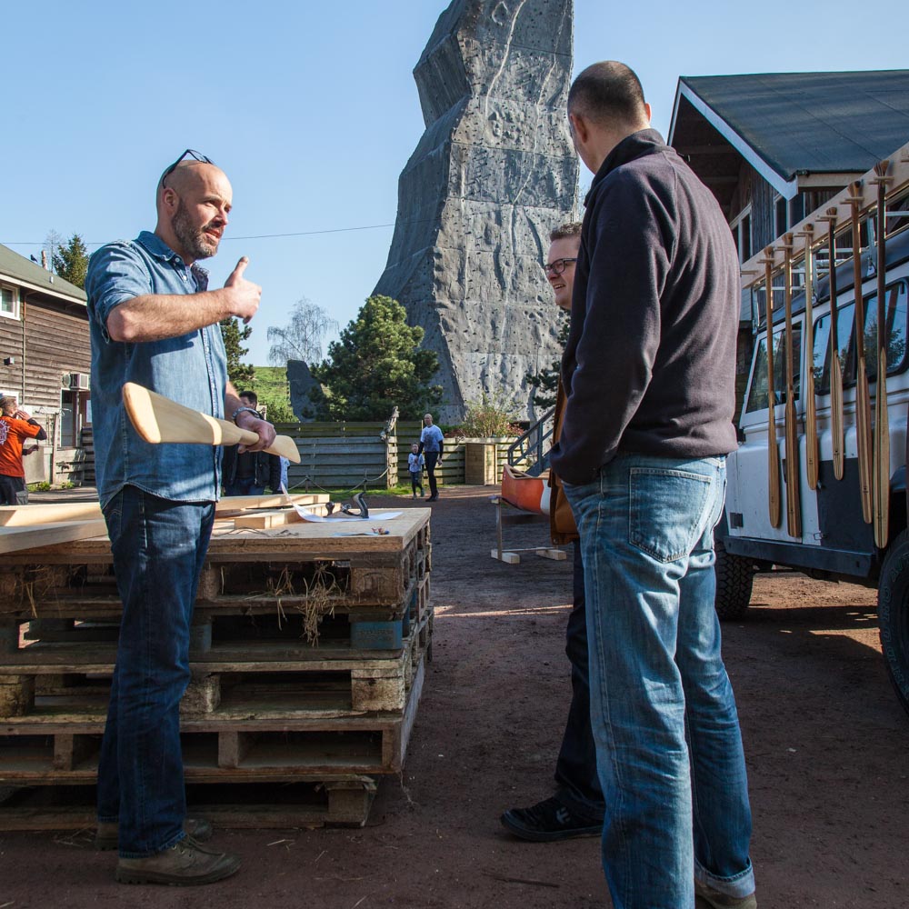 Freeranger Canoe Workshop Groenlandse peddel maken