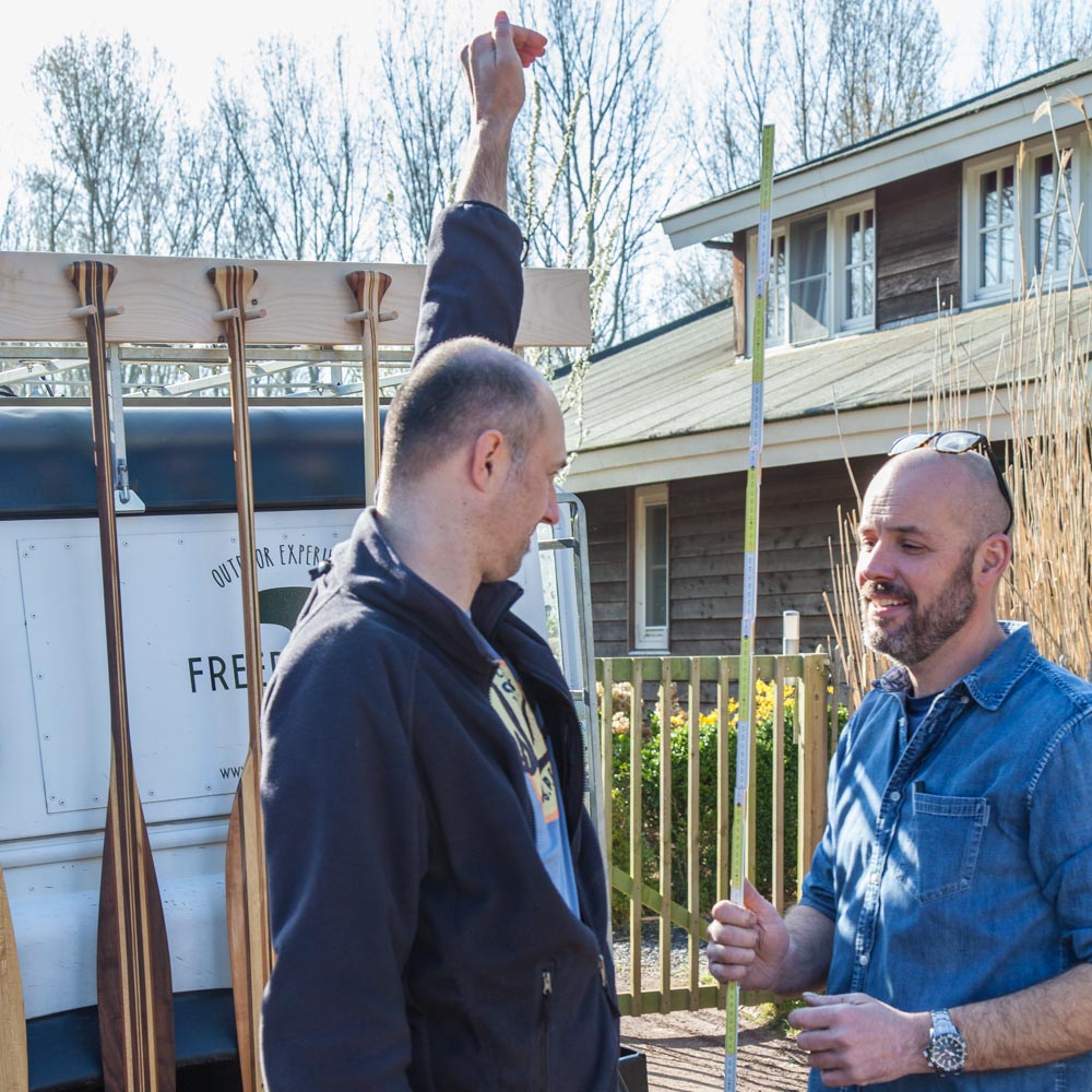 Freeranger Canoe Workshop Groenlandse peddel maken