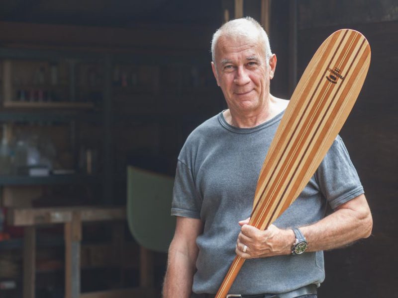 Making your own laminated wooden canoe paddle