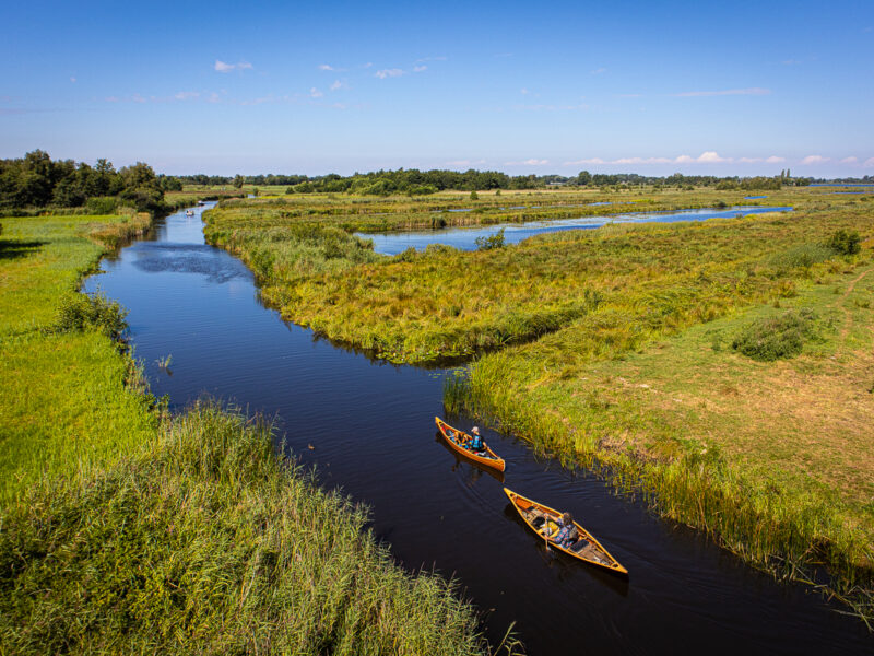 Kanovaren in de Weerribben-Wieden