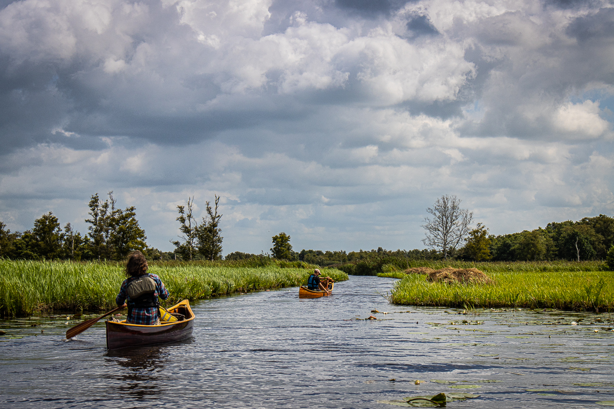 Kanovaren in de Weerribben-Wieden