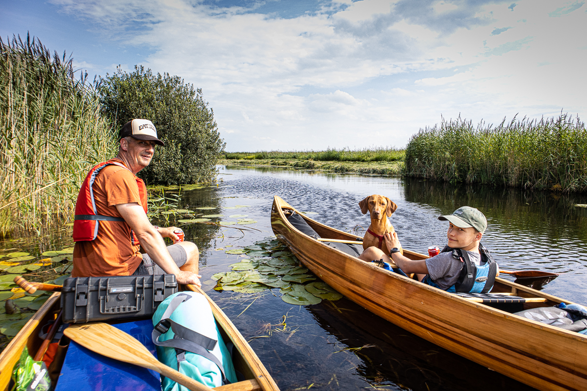 Kanovaren in de Weerribben-Wieden