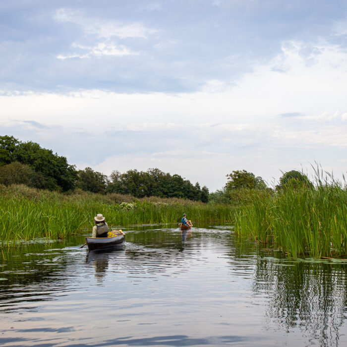 Canoe camping in the weerribben-wieden