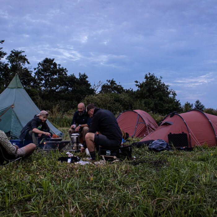 Kanokamperen op de weerribben-wieden