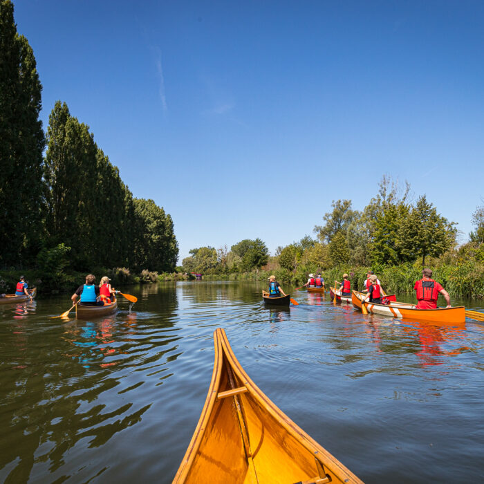 Weekend canoe trip on the River Somme