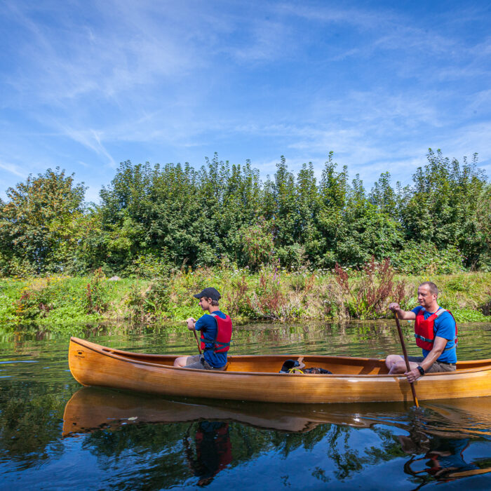 Weekend canoe trip on the River Somme