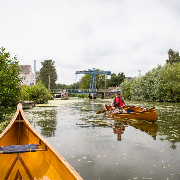 Canoeing on the Dender River