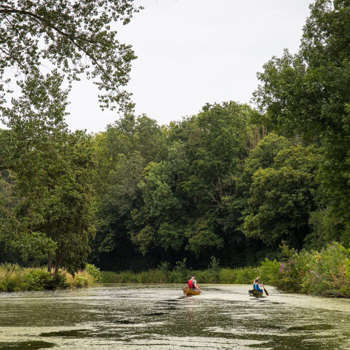 Canoeing on the Dender River