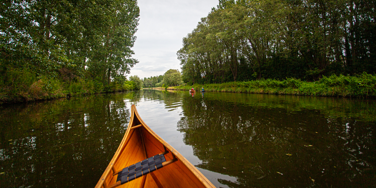 Canoeing on the Dender River