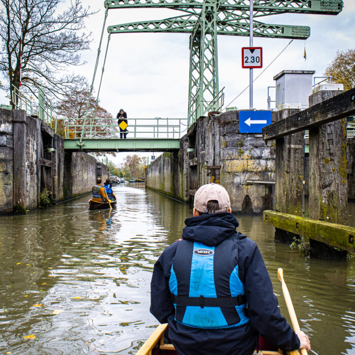 canoeing on the Leie River