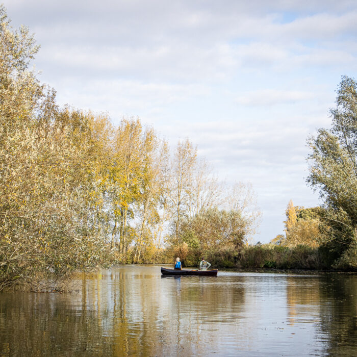 canoeing on the Leie River