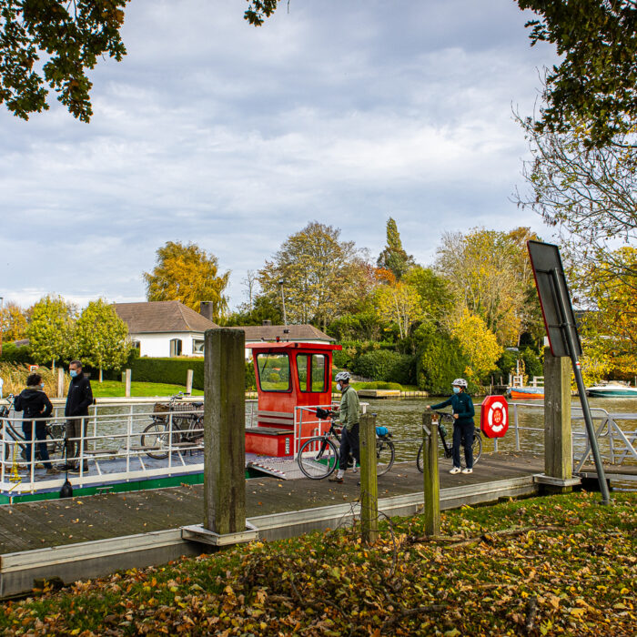 canoeing on the Leie River