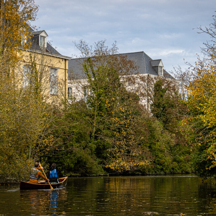 canoeing on the Leie River