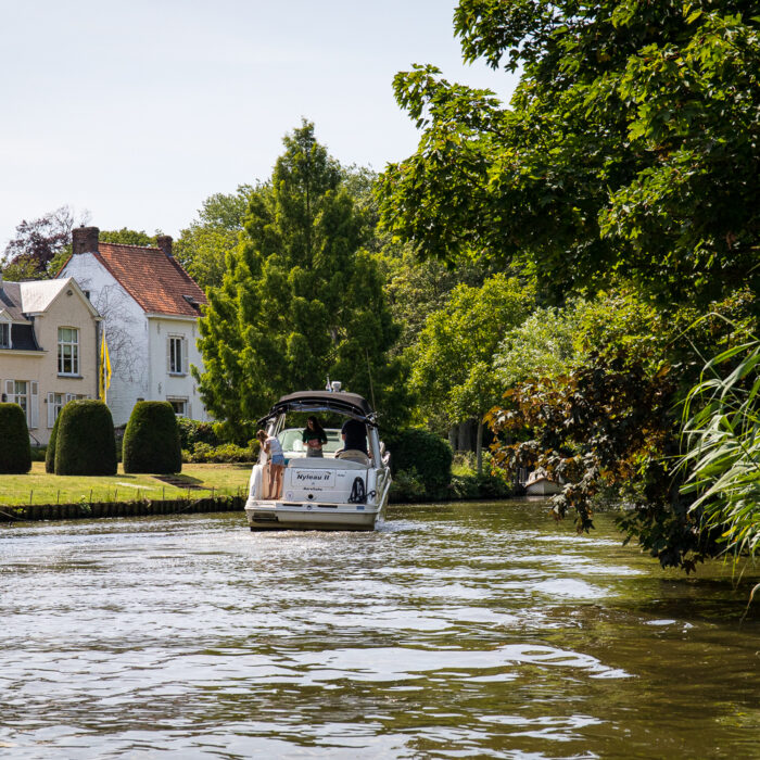 canoeing on the Leie River