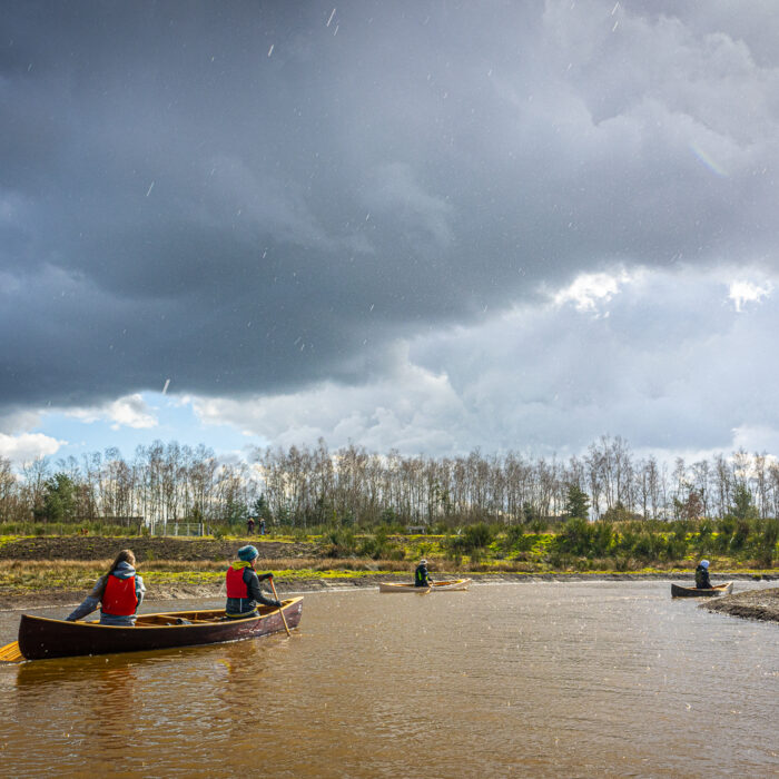 canoeing on the Nete River