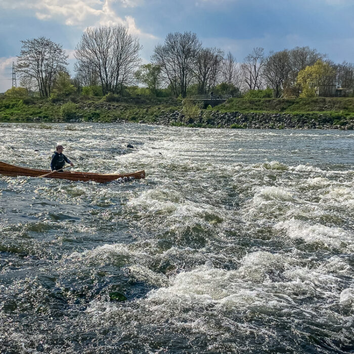 canoeing on the Meuse River