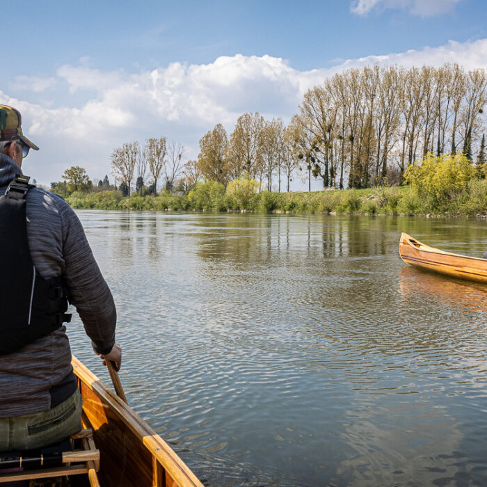 canoeing on the Meuse River