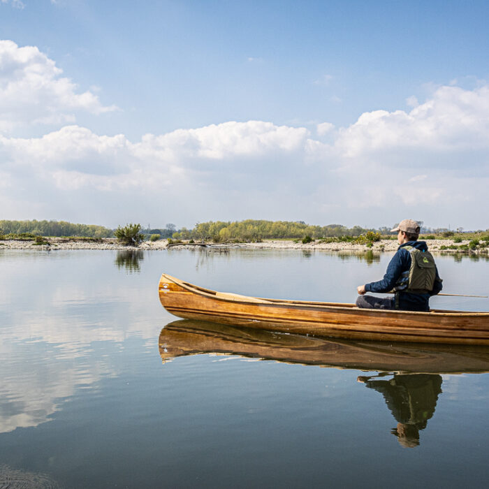 canoeing on the Meuse River