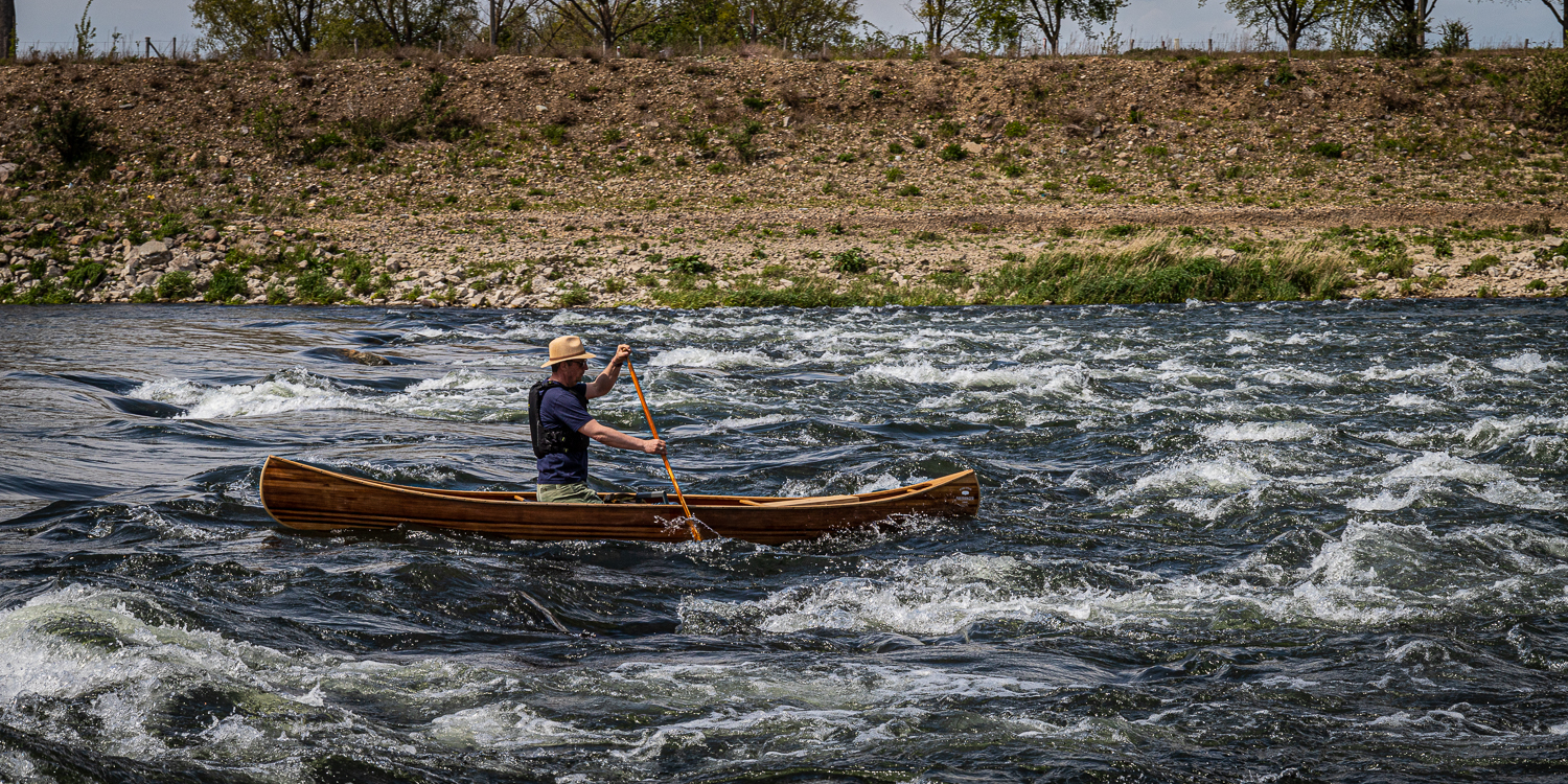 canoeing on the Meuse River