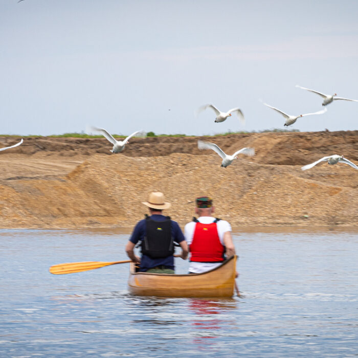canoeing on the Meuse River