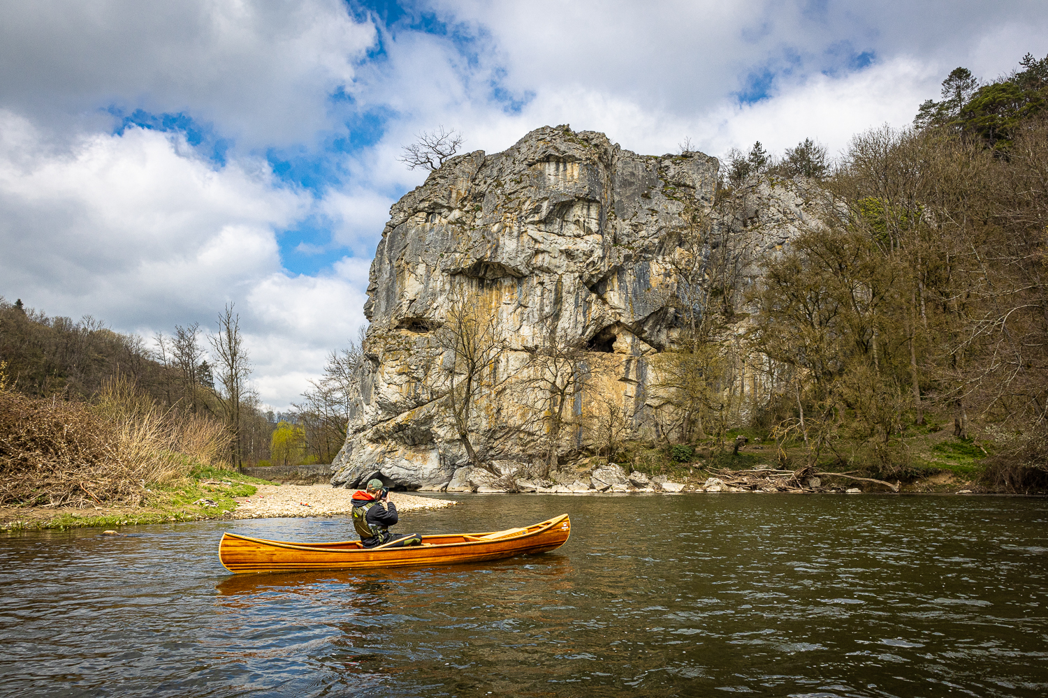 canoeing on the ourthe