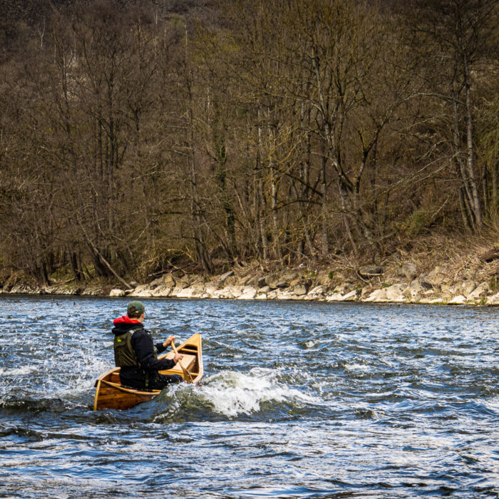 canoeing on the ourthe