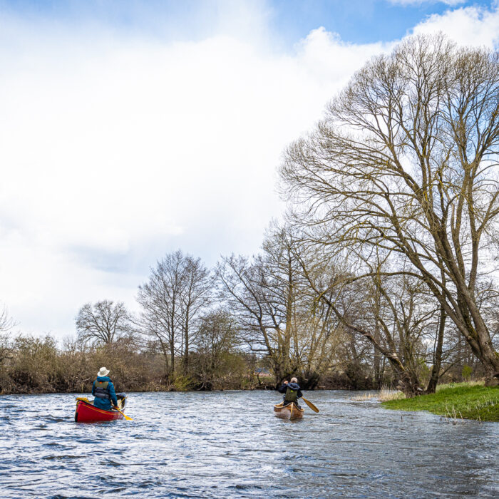 canoeing on the ourthe