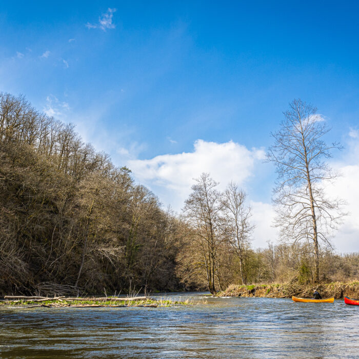 canoeing on the ourthe