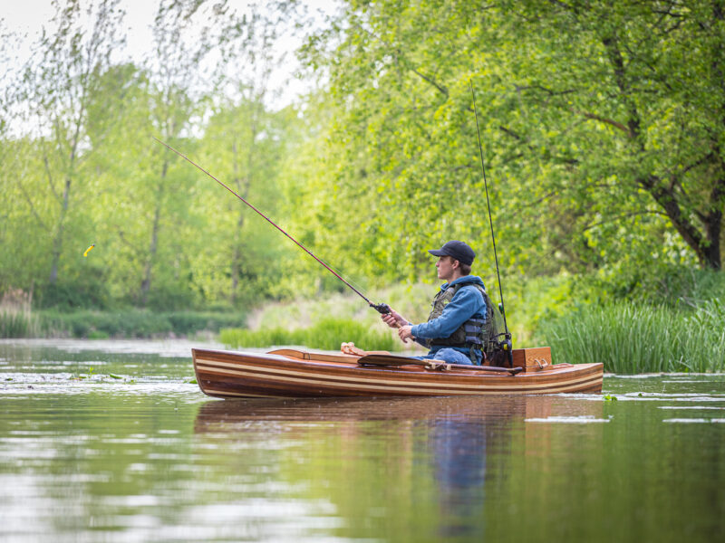 Canoe fishing