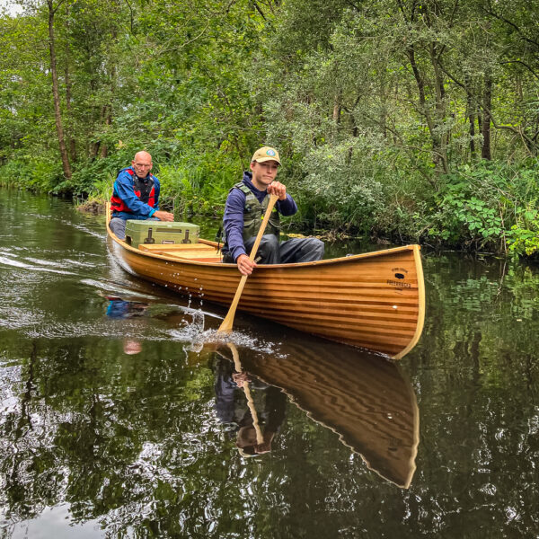 Freeranger Canoe Wilderness Guide canoe in the Weerribben