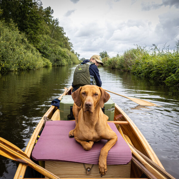 Freeranger Canoe Wilderness Guide canoe in the Weerribben