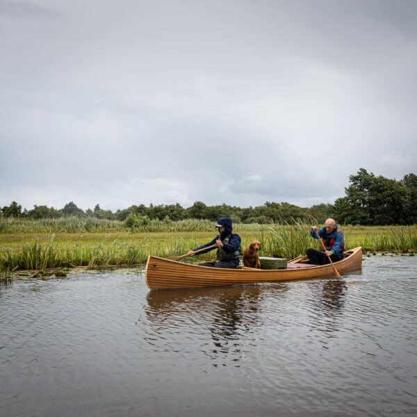 Freeranger Canoe Wilderness Guide canoe in the Weerribben