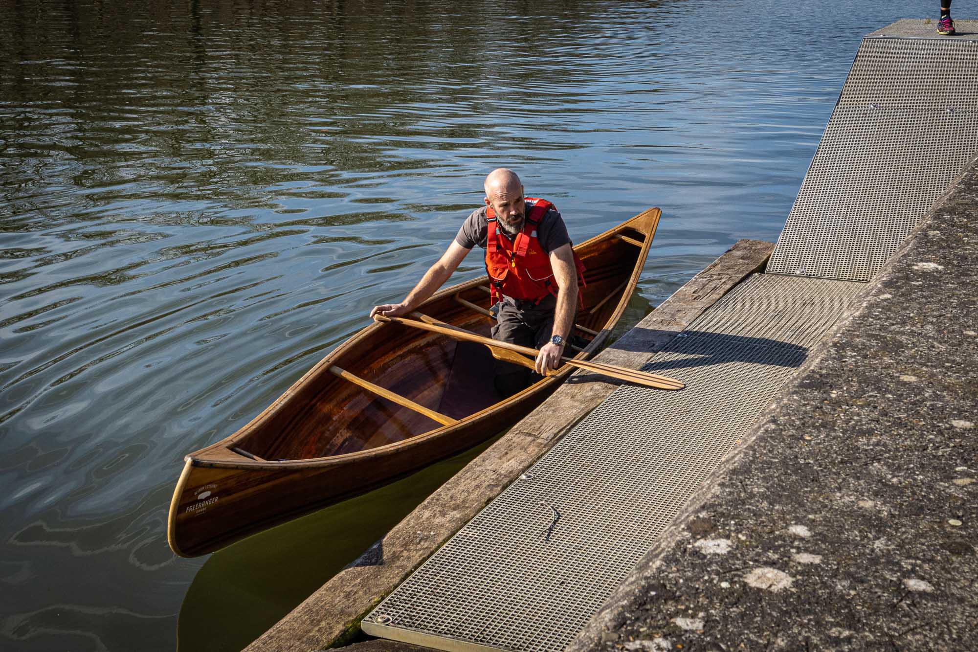 Mastering the art of canoeing getting in the canoe